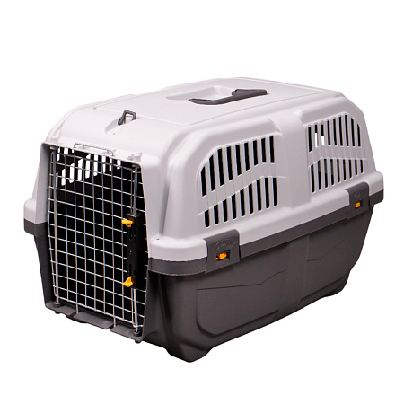 Купить mps переноска для собак и кошек skudo  с металлической дверцей с замком серая