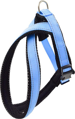 ZOOexpress Fresh Line шлейка для собак X-образная, голубая