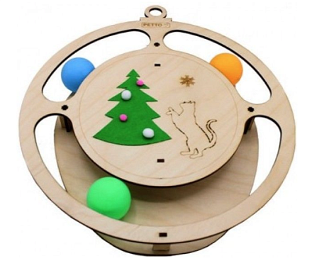 Купить gosi Игровой Трек для кошек в форме Елочного шара с шариками