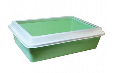 ZOOexpress туалет для кошек "lux" глубокий с рамкой