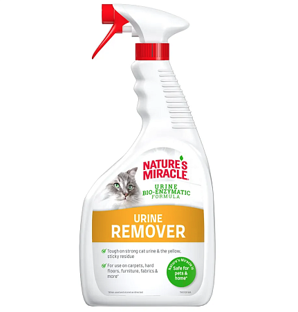 Купить nature's miracle спрей уничтожитель пятен и запахов от мочи кошек