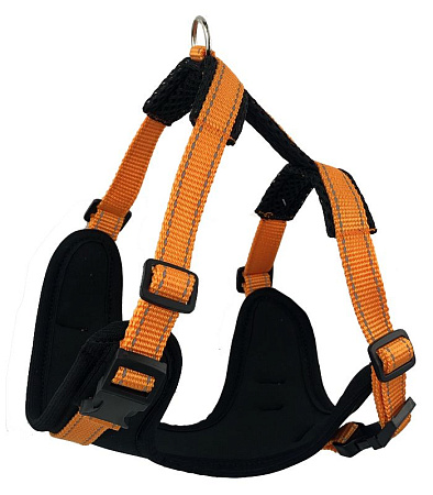 Купить zooexpress fresh line шлейка для собак, апельсиновая