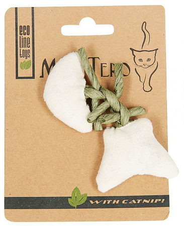 Купить Мон Теро ЭКО игрушка для кошек рыбья кость с кошачьей мятой белая