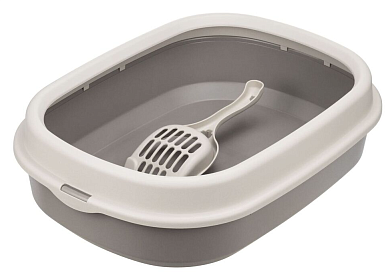 HOMECAT Frost Touch туалет для кошек с низким бортом и совком капучино