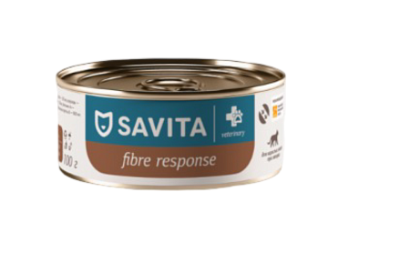 Купить savita vet gastrointestinal fibre response консервы для взрослых кошек при запорах