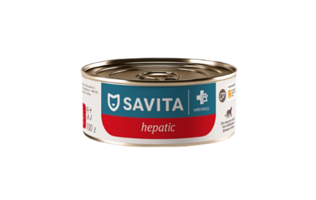 Купить savita vet hepatic консервы для взрослых кошек для поддержания функции печени