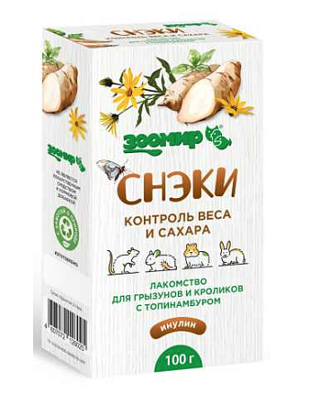Купить ЗООМИР СНЭКИ лакомство Контроль веса и сахара лакомство для грызунов и кроликов с топинамбуром