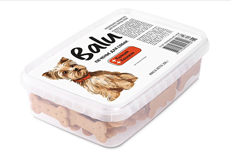 Купить balu лакомство для собак печенье с кальцием, коллагеном