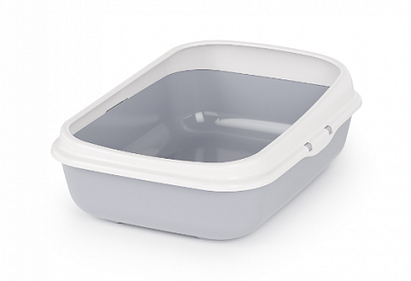 Купить alta Лоток для кошек малый с бортами, серый