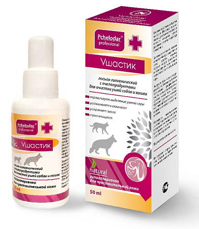 Купить pchelodar "Ушастик" ушной лосьон для кошек и собак гигиенический с пчелопродуктами