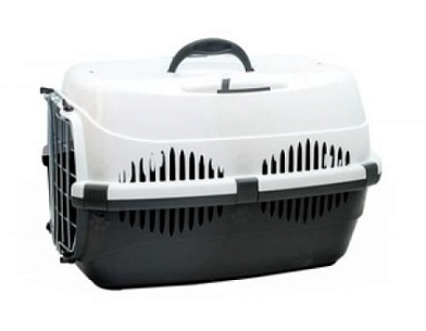Yami-Yami переноска для собак и кошек «Спутник-2», темно-серый/белый