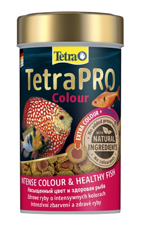 Купить tetrapro colour корм чипсы для всех видов рыб для усиления и поддержания окраски
