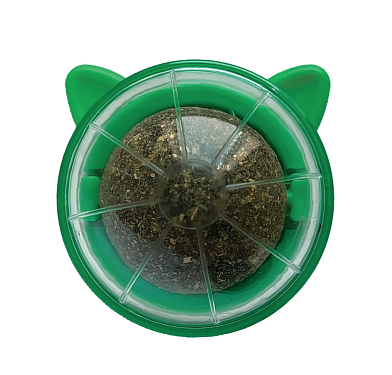 Деревенские лакомства игрушка-лакомство для кошки "мятный шар» на подставке