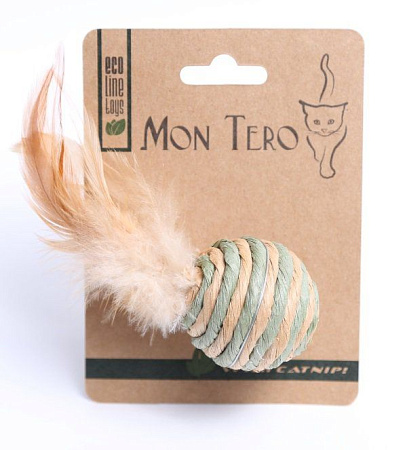 Купить Мон Теро ЭКО игрушка для кошек бочонок с хвостиком