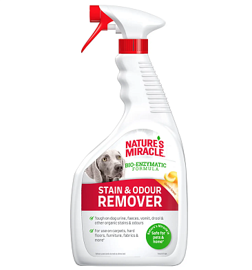 Nature's Miracle спрей уничтожитель пятен и запахов от собак, универсальный с ароматом дыни