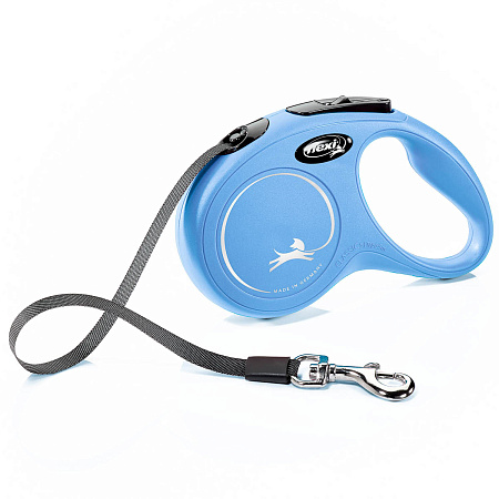 Купить flexi рулетка-ремень для собак, синяя ,new classic 