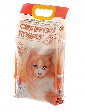 Купить Сибирская кошка наполнитель для кошек комкующийся  "оптима" 