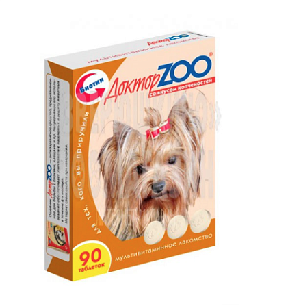 Купить ДОКТОР zoo Мультивитаминное лакомство для собак со вкусом копченностей