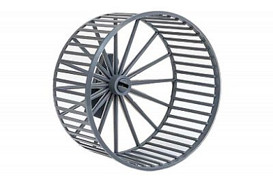 Homepet игрушка колесо для грызунов пластиковое без подставки серое