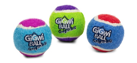Купить gigwi игрушка для собак три мяча с пищалкой, теннисная резина