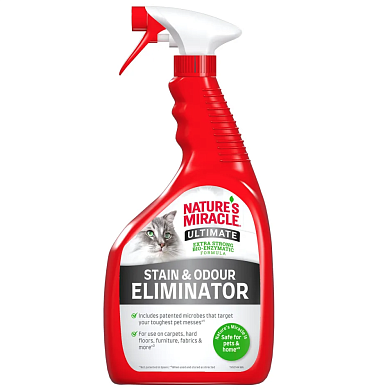 Nature's Miracle спрей уничтожитель пятен и запахов от кошек, с максимальным эффектом
