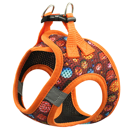 Купить art line шлейка жилет для собак капрон сетка с принтом КАРАМЕЛЬ