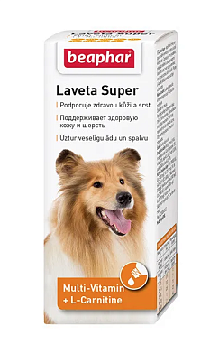 Beaphar Laveta super Мультивитамины для собак для здоровой шерсти, масло