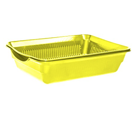 Купить homecat Туалет для кошек с сеткой atlantis желтый перламутр