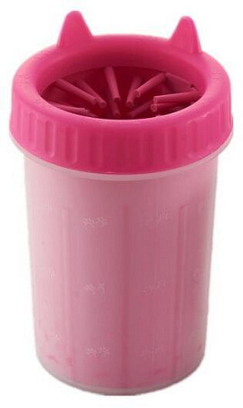 Купить homepet tpr лапомойка для собак малиновая