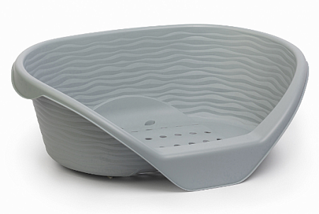 Купить alta Лежак для кошек и собак пластиковый серый