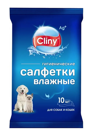 Купить cliny влажные салфетки для кошек и собак