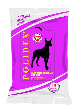 Купить polidex салфетки влажные для собак для лап