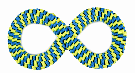 Купить wogy Игрушка для собак "Восьмерка плетеная"