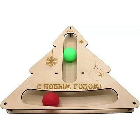 Купить gosi Игровой Трек для кошек в форме Елки с шариками