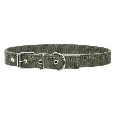 Yami-Yami амуниция ошейник брезентовый, 2 слоя для собак, зеленый