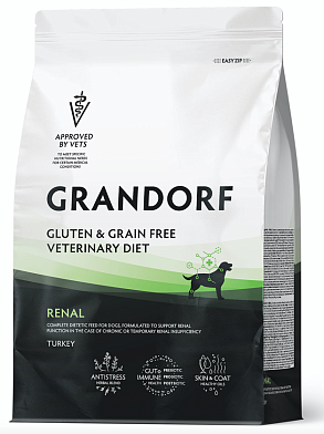 Grandorf Veterinary Diet Dog Renal полнорационный диетический корм для собак, для поддержания функций почек при ХБН