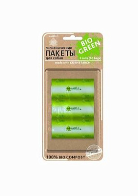 N1 BIOразлагаемые пакеты для выгула собак 