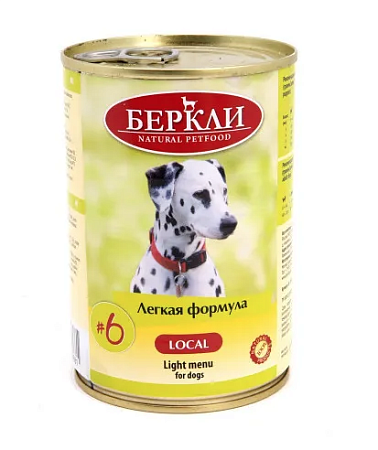 Купить berkley №6 Легкая Формула консервы для взрослых собак и щенков с индейкой и яблоком