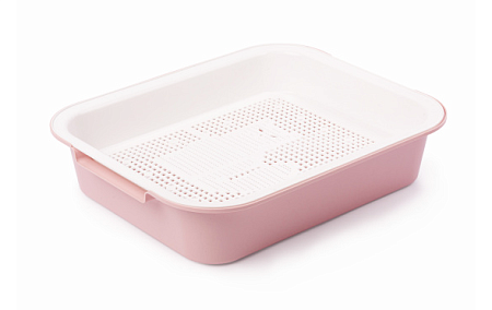 Купить Альта Лоток для кошек с сеткой розовый