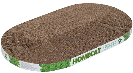 Купить homecat когтеточка для кошек картонная Мятная овальная