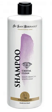Iv San Bernard Traditional Line Cristal Clean шампунь для устранения желтизны шерсти для собак