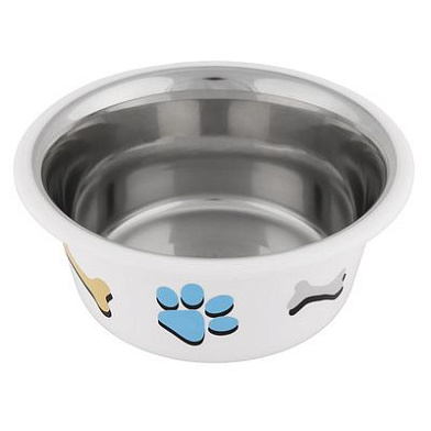 Tappi Уанвилл миска металлическая для собак и кошек, белая