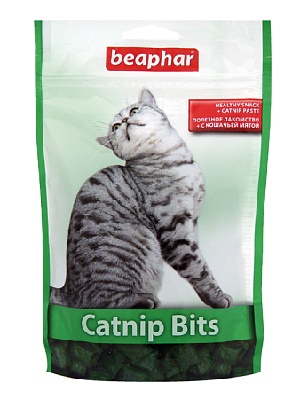 Купить beaphar catnip bits Подушечки с кошачьей мятой для кошек и котят
