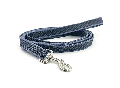 ZOOexpress Let`s Walk поводок капроновый с латексом для собак, серый