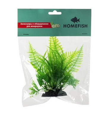 HOMEFISH Нефролепис растение для аквариума пластиковое с грузом