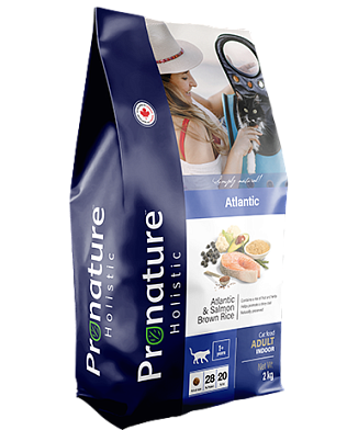 Pronature Holistic сухой корм для кошек атлантический лосось и коричневый рис