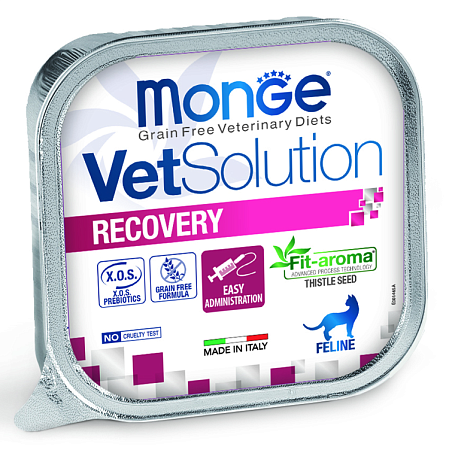 Купить monge vetsolution cat recovery Диетический корм для кошек при восстановлении питания в период выздоровления (ламистер)