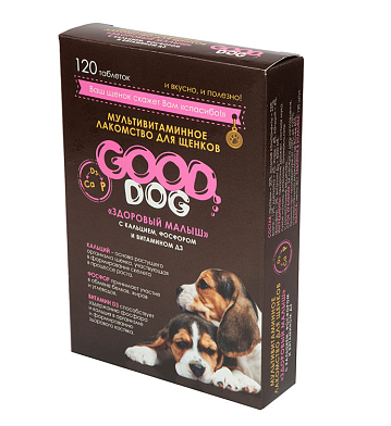GOOD DOG мультивитаминное лакомство для щенков здоровый малыш