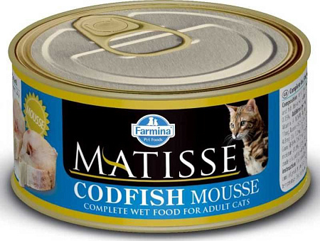 Купить farmina matisse консервы для кошек с треской (мусс)