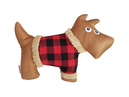 Купить camon игрушка для собак собака мягкая, с внутренней пищалкой